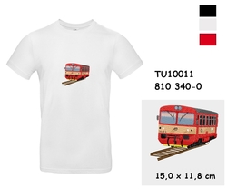 Locomotive 810 340-0 - Modern T-shirt with short sleeves and embroidery