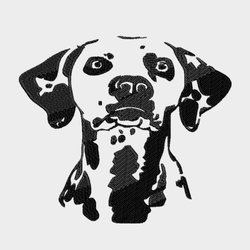 Dalmatian - Modern T-shirt with short sleeves and embroidery 