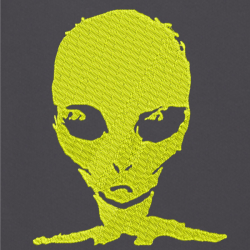 Alien Yellow - Prémiová mikina s kapucí 