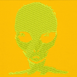Alien Yellow - Prémiová mikina s kapucí 