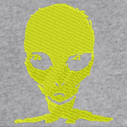 Alien Yellow - Prémiová mikina s kapucí 