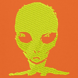 Alien Yellow - Prémiová mikina s kapucí 