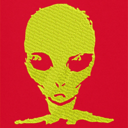 Alien Yellow - Prémiová mikina s kapucí 