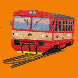 Locomotive 810 - Large Elegant drawstring bag with embroidery