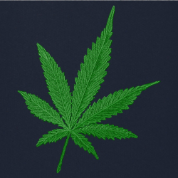 Marihuana - Prémiová unisex mikina s kapucí 