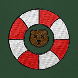 Bear Lifebuoy - Prémiová mikina s kapucí