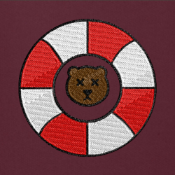 Bear Lifebuoy - Prémiová mikina s kapucí