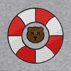 Bear Lifebuoy - Prémiová mikina s kapucí