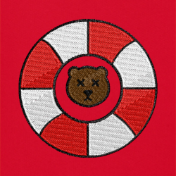 Bear Lifebuoy - Prémiová mikina s kapucí