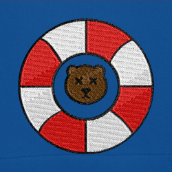 Bear Lifebuoy - Prémiová mikina s kapucí