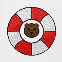 Bear Lifebuoy - Prémiová mikina s kapucí