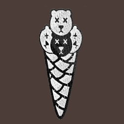 Bear's Ice cream - Premium unisex hooded sweatshirt with kangaroo pocket and embroidery 