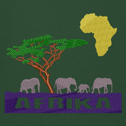 Slon Afrika - Prémiová mikina s kapucí