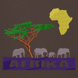 Slon Afrika - Prémiová mikina s kapucí