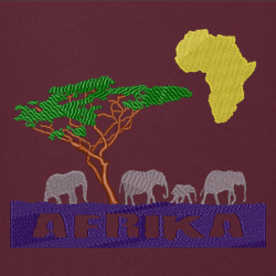 Slon Afrika - Prémiová mikina s kapucí
