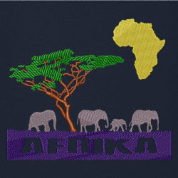 Slon Afrika - Prémiová mikina s kapucí