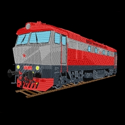 Locomotive "Bardotka" T478 1010 - Modern T-shirt with short sleeves and embroidery