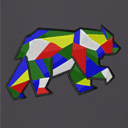 Bear Geom - Prémiová mikina s kapucí