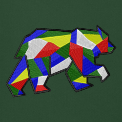 Bear Geom - Prémiová mikina s kapucí