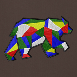 Bear Geom - Prémiová mikina s kapucí