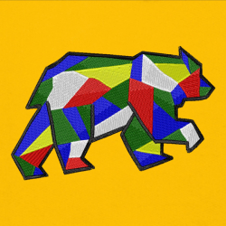 Bear Geom - Prémiová mikina s kapucí