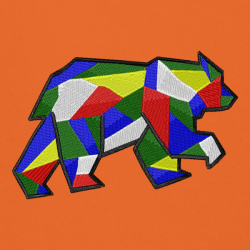 Bear Geom - Prémiová mikina s kapucí
