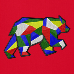 Bear Geom - Prémiová mikina s kapucí