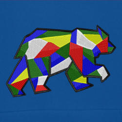 Bear Geom - Prémiová mikina s kapucí