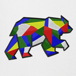 Bear Geom - Prémiová mikina s kapucí