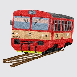 Locomotive 810 340-0 - Pillow, size 40x40 cm, White