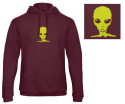 Alien Yellow - Prémiová mikina s kapucí 