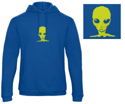 Alien Yellow - Prémiová mikina s kapucí 