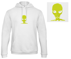 Alien Yellow - Prémiová mikina s kapucí 