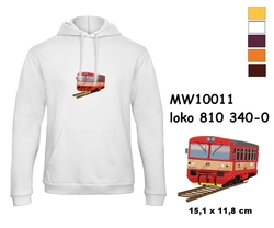 Lokomotive 810 340-0 - Premium unisex hooded sweatshirt with kangaroo pocket and embroidery