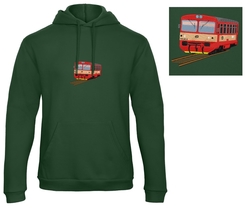 Premium unisex hooded sweatshirt with kangaroo pocket and embroidery locomotive 810.340