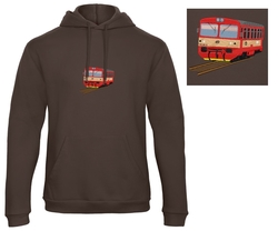 Premium unisex hooded sweatshirt with kangaroo pocket and embroidery locomotive 810.340