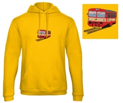 Premium unisex hooded sweatshirt with kangaroo pocket and embroidery locomotive 810.340