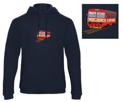 Premium unisex hooded sweatshirt with kangaroo pocket and embroidery locomotive 810.340