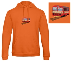 Premium unisex hooded sweatshirt with kangaroo pocket and embroidery locomotive 810.340