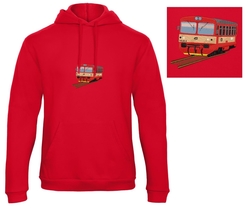 Premium unisex hooded sweatshirt with kangaroo pocket and embroidery locomotive 810.340