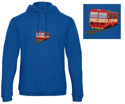 Premium unisex hooded sweatshirt with kangaroo pocket and embroidery locomotive 810.340