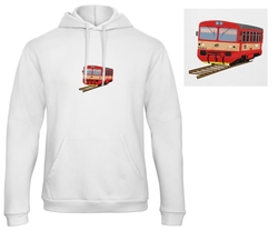 Premium unisex hooded sweatshirt with kangaroo pocket and embroidery locomotive 810.340