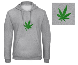 Marihuana - Prémiová unisex mikina s kapucí 