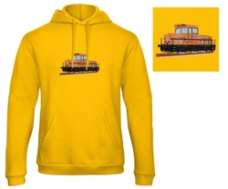 Premium unisex hooded sweatshirt with kangaroo pocket and embroidery Locomotives 711.5 