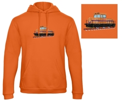 Premium unisex hooded sweatshirt with kangaroo pocket and embroidery Locomotives 711.5 