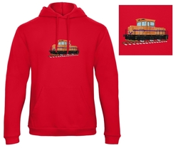 Premium unisex hooded sweatshirt with kangaroo pocket and embroidery Locomotives 711.5 