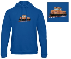 Premium unisex hooded sweatshirt with kangaroo pocket and embroidery Locomotives 711.5 