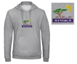 Slon Afrika - Prémiová mikina s kapucí