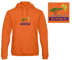 Slon Afrika - Prémiová mikina s kapucí