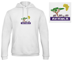 Slon Afrika - Prémiová mikina s kapucí